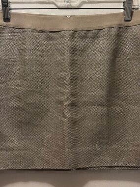 Victoria's Secret Vintage Metallic Gold/Cream Mini Skirt, Size 6